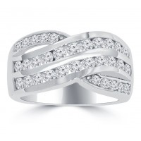 2.25 ct Ladies Round Cut Diamond Anniversary Ring in Channel Setting